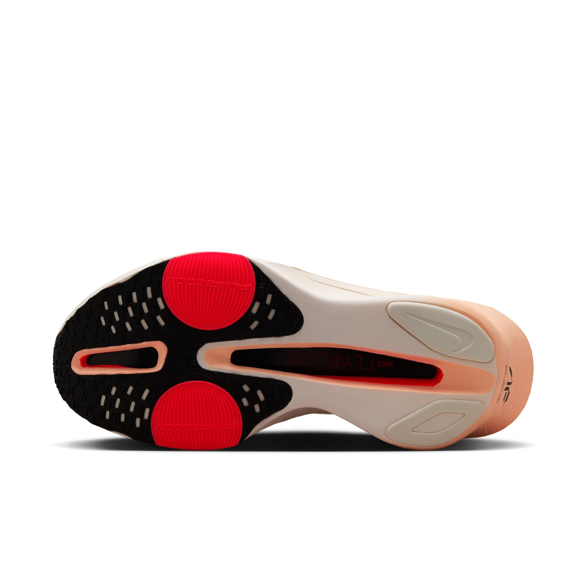 the outsole of the Alphafly 3 has 2 big flat pods on the bottom