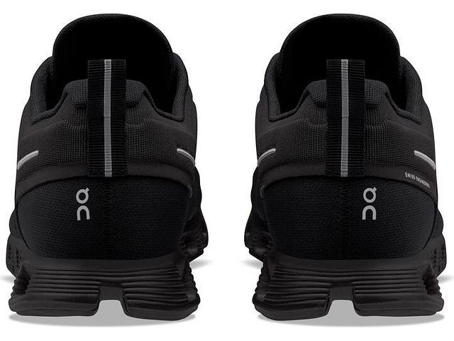 Back view of the Men's ON Cloud 5 Waterproof in All Black