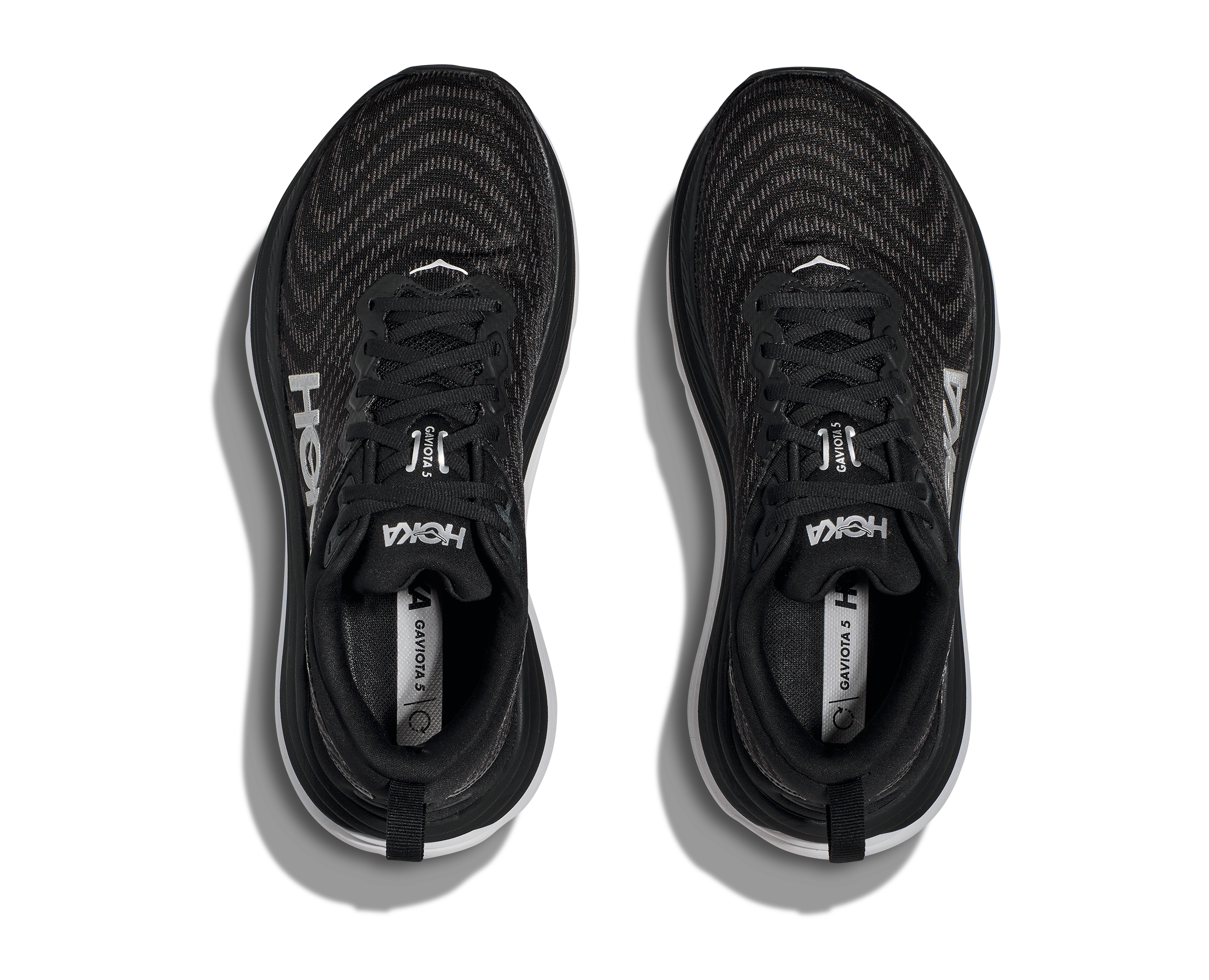 Top view of the Women's Gaviota 5 in Black/White